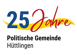 Logo zum Jubiläumsfest 25 Jahre Politische Gemeinde Hüttlingen